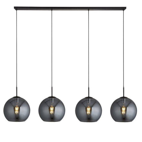 Kenton 4Lt Light Bar Pendant Black - Comet Lighting