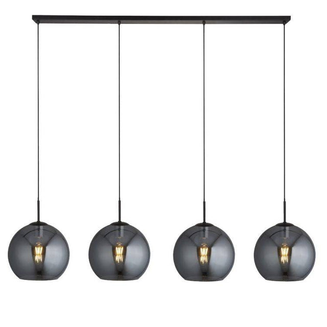 Kenton 4Lt Light Bar Pendant Black - Comet Lighting