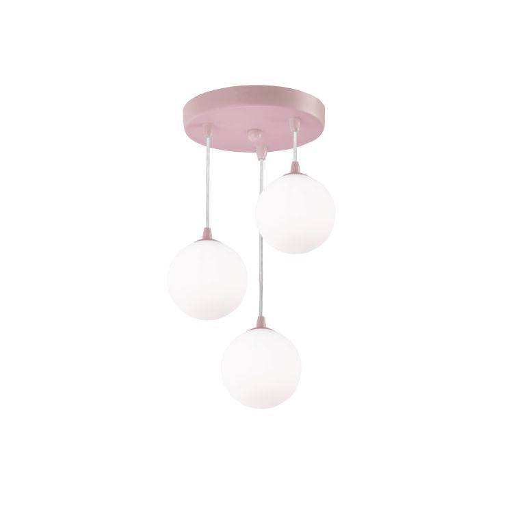 Kinder 3Lt Multi-drop Ceiling Light Pink – Comet Lighting