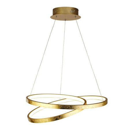 Luppitt LED Pendant Ceiling Light Gold Leaf - Comet Lighting