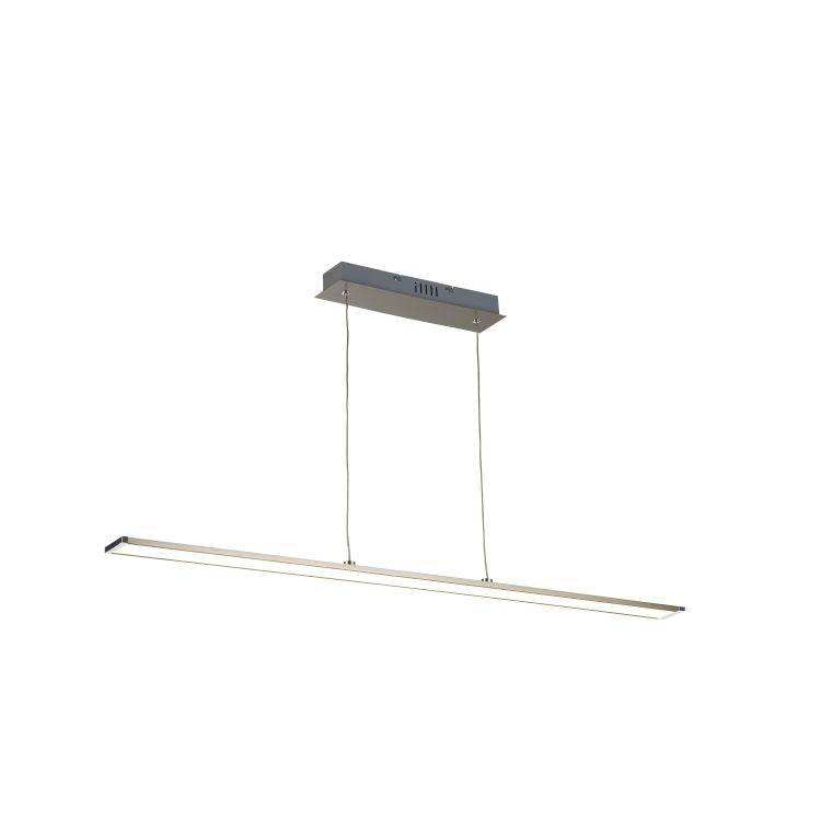 Luscombe LED Bar Pendant Ceiling Light Satin Nickel - 1000mm - Comet Lighting