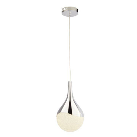 Marwood 1Lt LED Pendant Ceiling Light Chrome - Comet Lighting