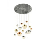 Milton 14Lt Multi-drop Ceiling Light Chrome - Comet Lighting