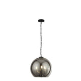 Milverton 3Lt Pendant Ceiling Light Black/Chrome - Comet Lighting