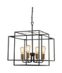 Modbury 4Lt Pendant Ceiling Light Black - Comet Lighting