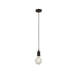 Moreton 1Lt Cable Suspension Matt Black Metal & Black Braided Cable - Comet Lighting