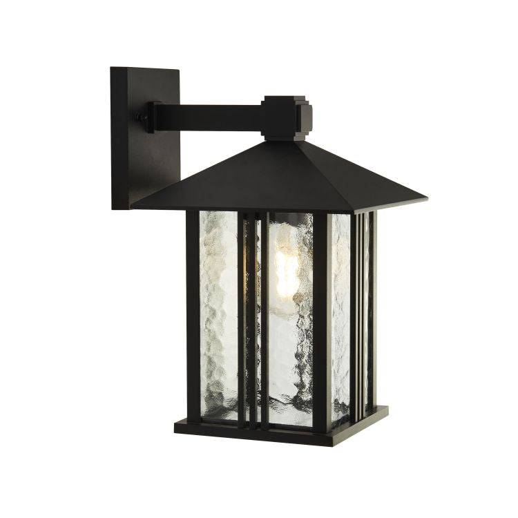 Oakford 1Lt Outdoor Wall/Porch Light - Black - Comet Lighting