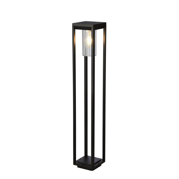 Porlock 1Lt Outdoor Post Black - 900mm - Comet Lighting