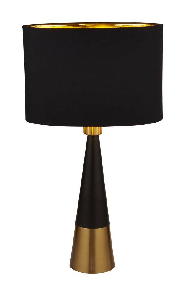 Tableau Table Lamp w/ Black Shade - Comet Lighting