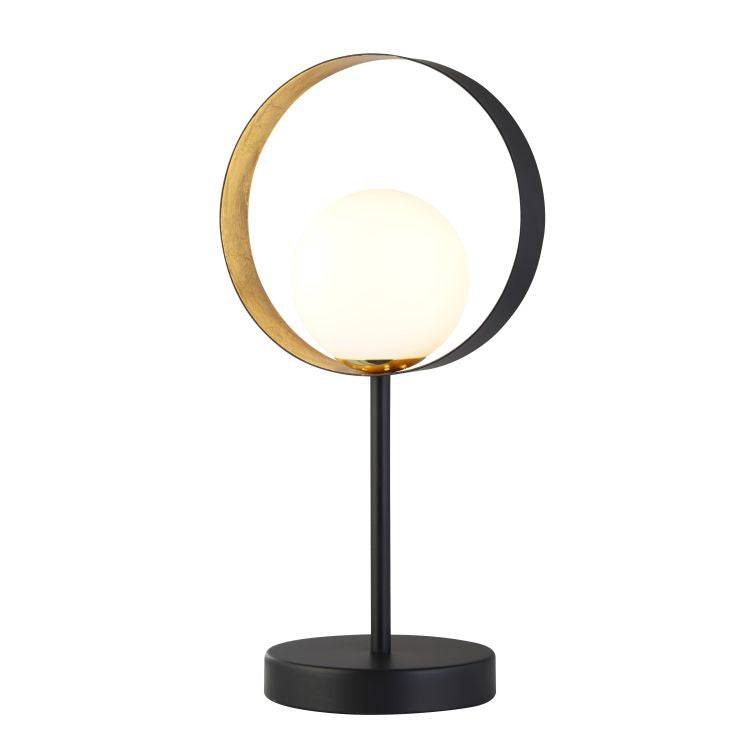 Tedburn 1Lt Table Lamp Black/Gold - Comet Lighting