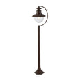 Wooton 1Lt Outdoor Garden Post Rustic Brown 1100mm - Comet Lighting