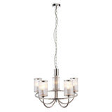 Aare 5Lt Pendant Ceiling Light Bright Nickel - Comet Lighting