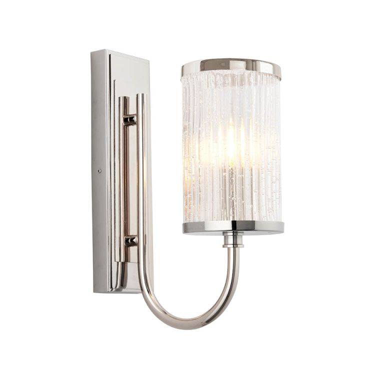 Aare Wall Light Bright Nickel - Comet Lighting