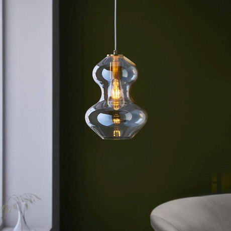 Abitibi Pendant Ceiling Light Satin Brass - Comet Lighting