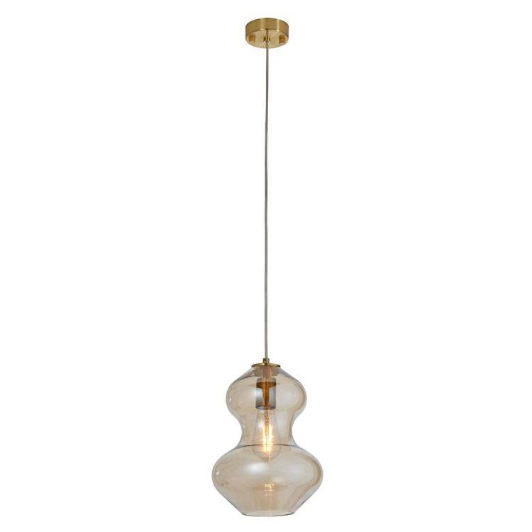 Abitibi Pendant Ceiling Light Satin Brass - Comet Lighting