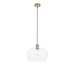 Acheron Medium Pendant Ceiling Light Antique Brass - Comet Lighting