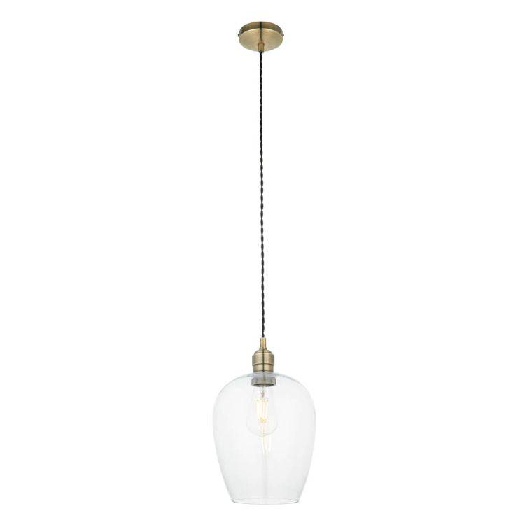 Acheron Pendant Ceiling Light Antique Brass - Comet Lighting