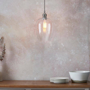 Acheron Pendant Ceiling Light Bright Nickel - Comet Lighting