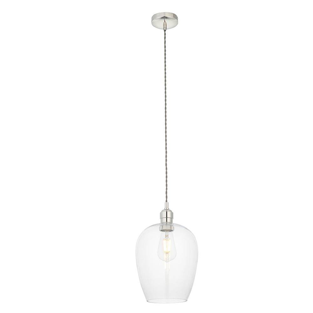 Acheron Pendant Ceiling Light Bright Nickel - Comet Lighting