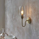 Acheron Wall Light Antique Brass w/ Clear Glass - Comet Lighting