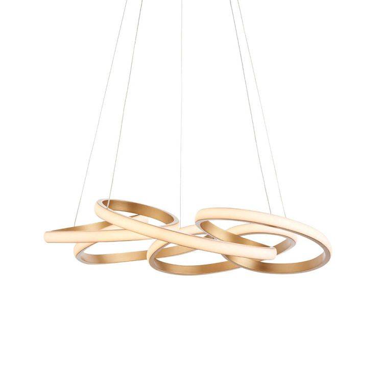 Adda LED Pendant Ceiling Light Satin Gold - Comet Lighting