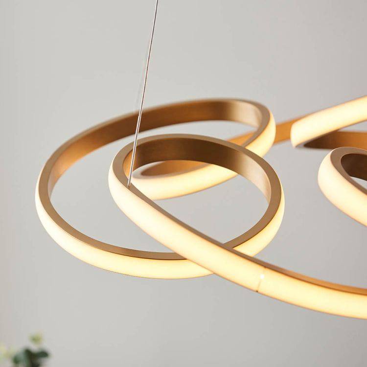 Adda LED Pendant Ceiling Light Satin Gold - Comet Lighting