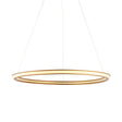 Adige LED Pendant Ceiling Light Satin Gold - Comet Lighting