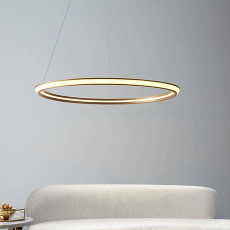 Adige LED Pendant Ceiling Light Satin Gold - Comet Lighting