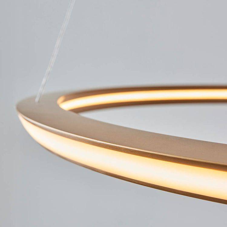 Adige LED Pendant Ceiling Light Satin Gold - Comet Lighting