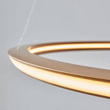 Adige LED Pendant Ceiling Light Satin Gold - Comet Lighting