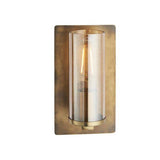 Arun Wall Light Brass Patina & Champagne Lustre Glass - Comet Lighting