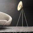 Battle Floor Lamp Brushed Brass - Comet Lighting