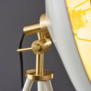 Battle Floor Lamp Brushed Brass - Comet Lighting