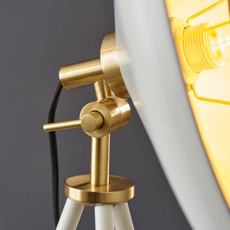 Battle Floor Lamp Brushed Brass - Comet Lighting