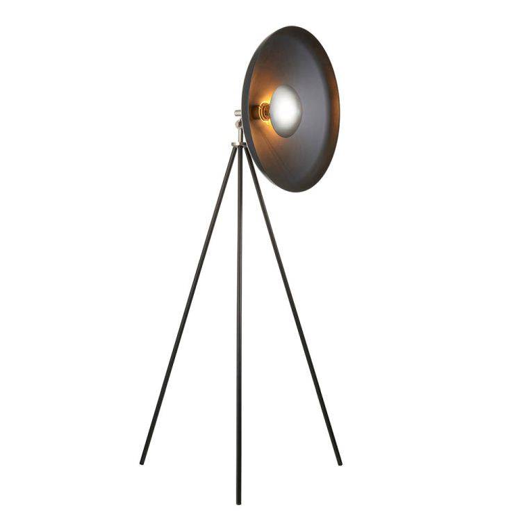 Battle Floor Lamp Matt Nickel - Comet Lighting