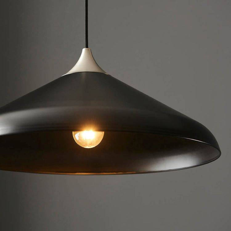 Battle Pendant Ceiling Light Matt Nickel - Comet Lighting