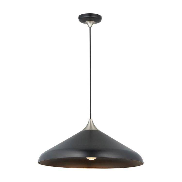 Battle Pendant Ceiling Light Matt Nickel - Comet Lighting