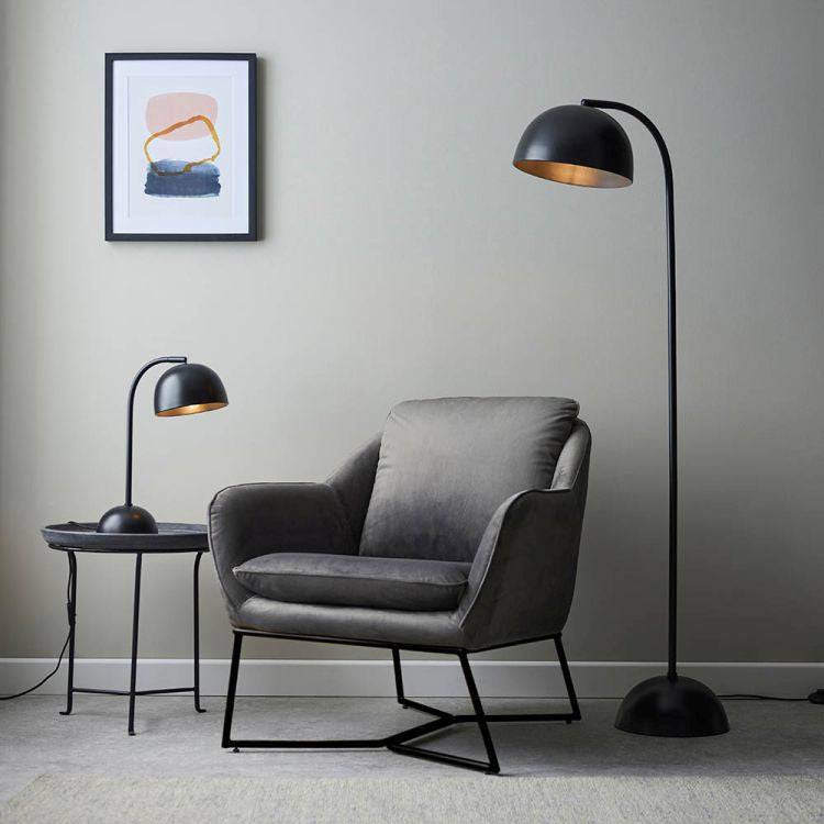 Caroni Task Floor Lamp Matt Black - Comet Lighting