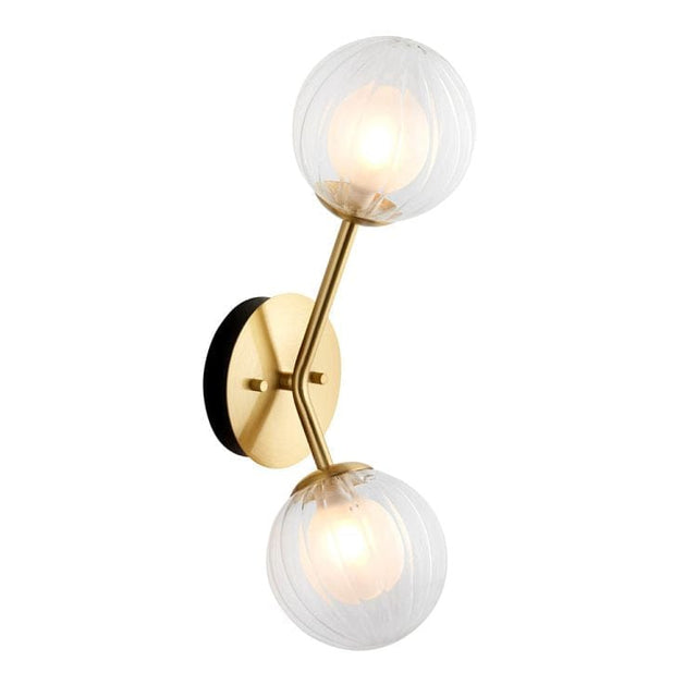 Carson 2Lt Wall Light Satin Brass - Comet Lighting