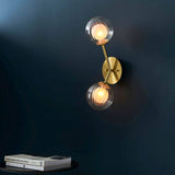 Carson 2Lt Wall Light Satin Brass - Comet Lighting