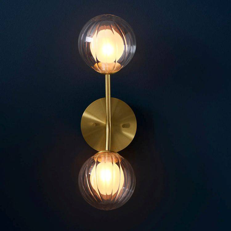 Carson 2Lt Wall Light Satin Brass - Comet Lighting