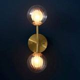 Carson 2Lt Wall Light Satin Brass - Comet Lighting