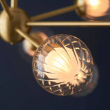 Carson 9Lt Pendant Ceiling Light Satin Brass - Comet Lighting