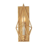 Clyde Wall Light Antique Gold & Silver Leaf - Comet Lighting