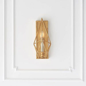 Clyde Wall Light Antique Gold & Silver Leaf - Comet Lighting