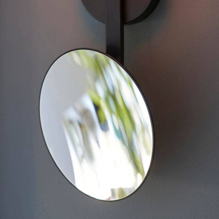 Dades Wall Light Black W/ Opal Glass Shade - Comet Lighting