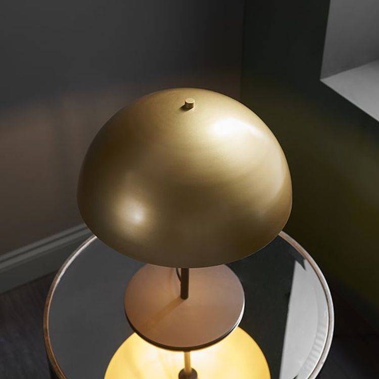 Eden Table Lamp Soft Gold & Dark Bronze Effect Paint - Comet Lighting