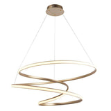 Erne Large LED Pendant Ceiling Light Gold - Comet Lighting