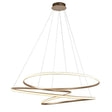 Erne XL LED Pendant Ceiling Light Gold - Comet Lighting