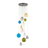 Fen 12Lt Pendant Ceiling Light Multi-Coloured - Comet Lighting